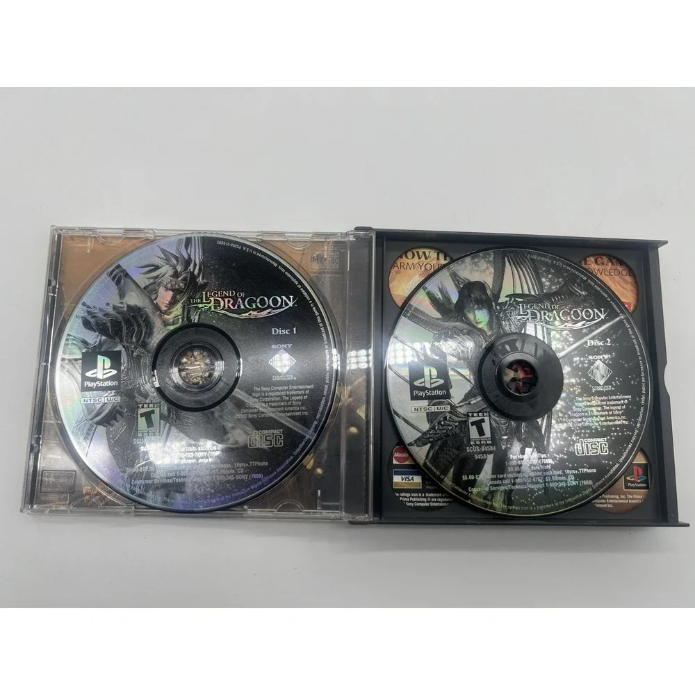 PS The Legend of Dragoon (Sony PlayStation, 2000) Greatest‎ Hits Green Label